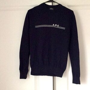 APC logo crewneck sweater size S